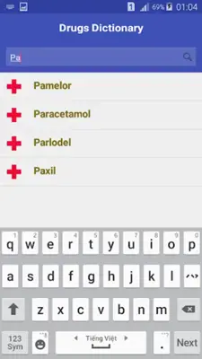 Drugs Dictionary android App screenshot 3